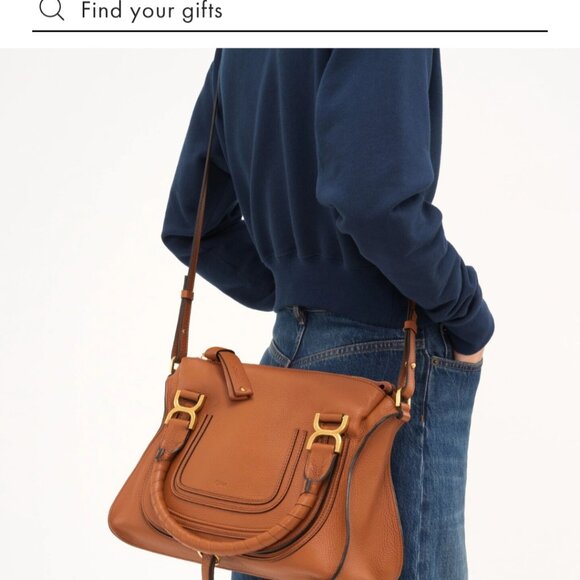 Chloe Marcie Bag in Grained Leather - Picture 11 of 13